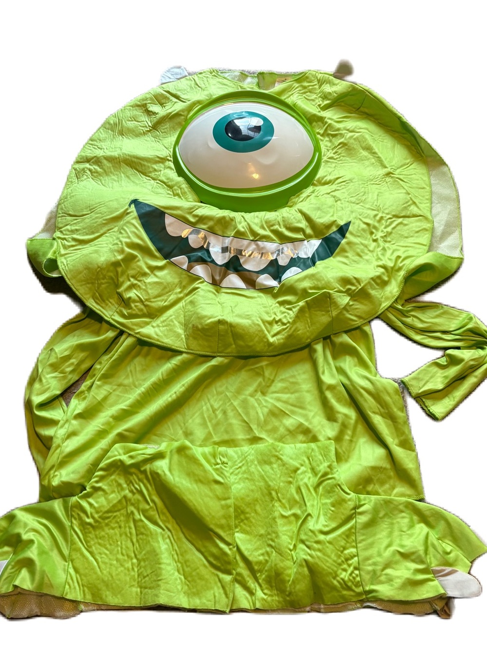 Disney Mike Wazowski Costume Monsters Inc Large Green Long Sleeve Halloween